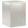 vidaXL Stojalo za rastline Srebrna 30 x 30 x 40 cm Jeklo