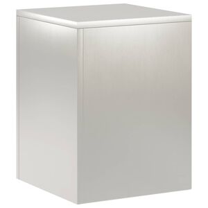 vidaXL Stojalo za rastline Srebrna 30 x 30 x 40 cm Jeklo