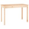 vidaXL Jedilna miza 110x55x75 cm trdna borovina