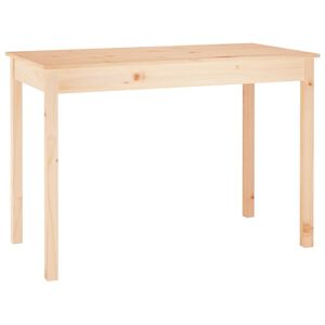 vidaXL Jedilna miza 110x55x75 cm trdna borovina