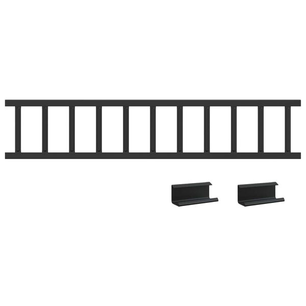 vidaXL Snežni varovalni sistem za strehe 1200 x 2,5 x 20 cm Jeklo