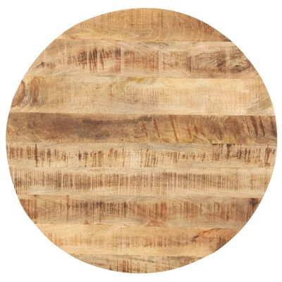 vidaXL Mizna plošča iz trdnega mangovega lesa okrogla 25-27 mm 40 cm