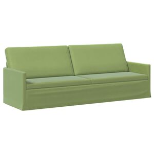 vidaXL 3-sedna sofa Svetlo zelena 220 x 81 x 82 cm Žamet
