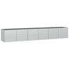 vidaXL Visoka greda 480x80x77 cm pocinkano jeklo srebrna