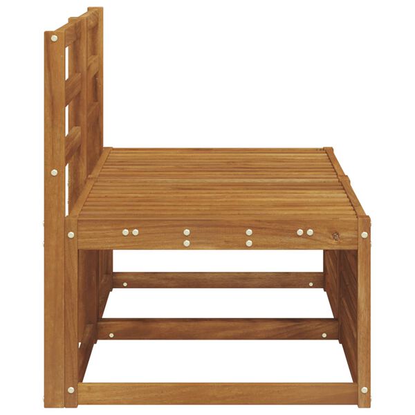 vidaXL 2 Kos Srednji zunanji kavč Masiven les akacije Naravna