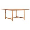 vidaXL Vrtna miza 150x150x76 cm trdna tikovina