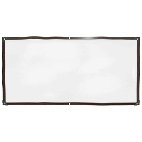 vidaXL Tarpaulin s očesi Transparentno 1 x 2 m Polietilen
