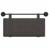 vidaXL Visoki naslon za glavo Črna 100 x 55 x 5 cm Antikni PU