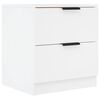 vidaXL Nočna omarica 2 kosa bela konstruiran les