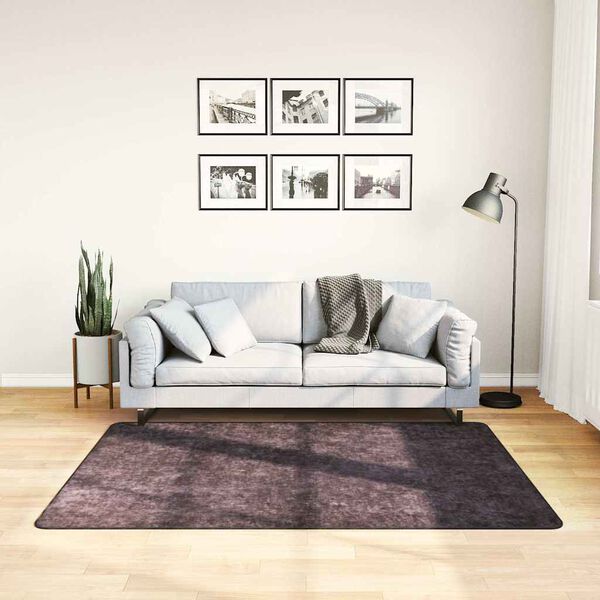 vidaXL Pralna preproga antracitna 120x170 cm protizdrsna