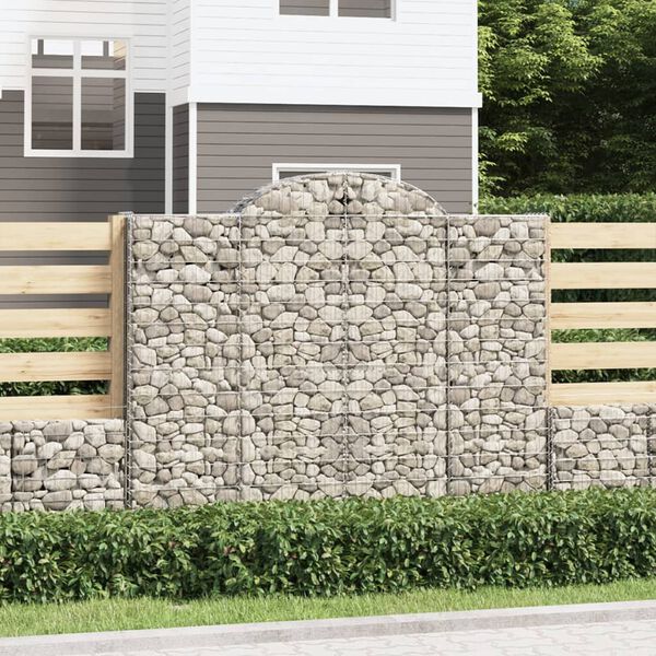 vidaXL Obokane gabion ko&scaron;are 20kosi 200x50x160/180 cm pocinkano železo