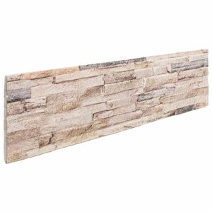 vidaXL Stenske plo&scaron;če 10 kos 100 x 25 cm Bela in rdeča EPS pena