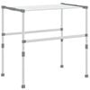 vidaXL Su&scaron;ilnik za perilo 83x(50-55)x(40-85) cm aluminij