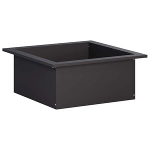 vidaXL Obroč za Ognji&scaron;če Črna 90 x 90 x 25 cm Jeklo