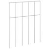 vidaXL Vrtni panel ograje 24 kos 25 x 30 cm Pocinkano jeklo Srebrna