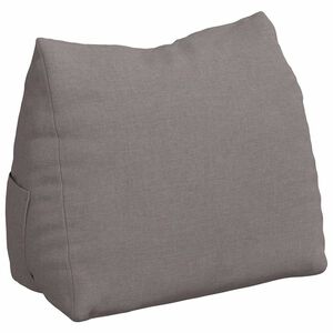 vidaXL Poglavni vzglavnik Taupe 45 x 20 x 35 cm blago