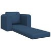 vidaXL Sofa postelja Modra 98 x 71 x 83 cm Žamet