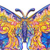 UNIDRAGON Lesena sestavljanka 199-delna Intergalaxy Butterfly 32x23 cm