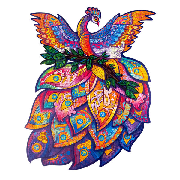 UNIDRAGON Lesena sestavljanka 297-delna Fairy Bird 30x39 cm