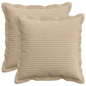 vidaXL Prevleka za blazino 2 kos HOUTEN Taupe 30 x 30 cm korduroy