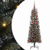 vidaXL Umestno božično drevo Zelena 120 cm PVC, plastika in jeklo