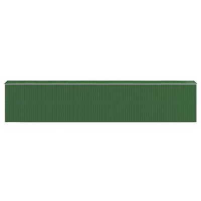 vidaXL Vrtna lopa zelena 192x1021x223 cm pocinkano jeklo