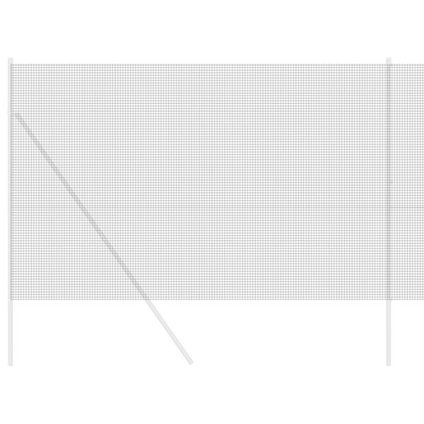 vidaXL Ograja z varjeno žico Siva 1.5 x 25 m Jeklo