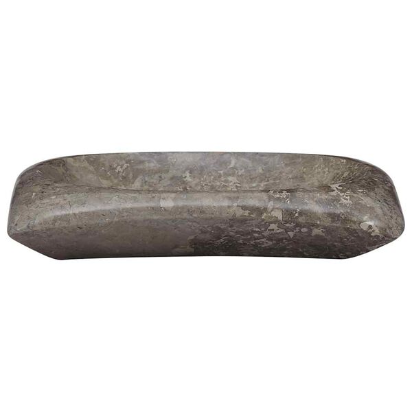 vidaXL Umivalnik siv 50x35x10 cm marmor