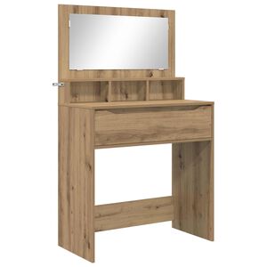 vidaXL Toaletne mize za spalnice Umetni hrast 80 x 39,6 x 135 cm