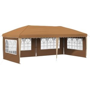 vidaXL Zložljivi &scaron;otor za zabave 575 x 289 x 245 cm Bež