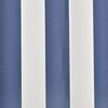 140011 vidaXL Awning Top Sunshade Canvas Navy Blue and White 6x3 m
