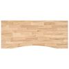vidaXL Mizna plo&scaron;ča neobdelan 120x50x2,5 cm trdna hrastovina