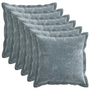 vidaXL Prevleka za blazino 6 kos HOUTEN Svetlo modra 30 x 30 cm