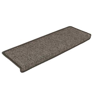 vidaXL Samolepilne preproge za stopnice 15 kosov 65x21x4cm sive in bež