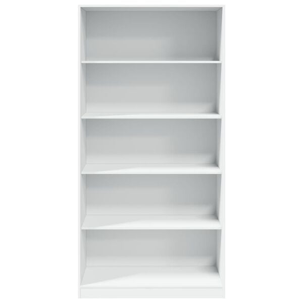 vidaXL Garderobna omara bela 100x50x200 cm iverna plo&scaron;ča