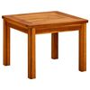 vidaXL Vrtna klubska mizica 45x45x36 cm trden akacijev les
