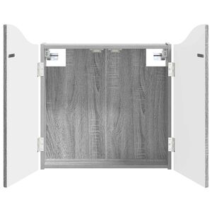 vidaXL Omara za tarče Siva Sonoma 56 x 12 x 63 cm Inženirski les