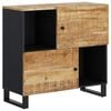 vidaXL Komoda z 2 vrati 80x33x75 cm trden mangov les