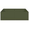 vidaXL Sadilnik olivno zelena 100x100x30 cm Jeklo