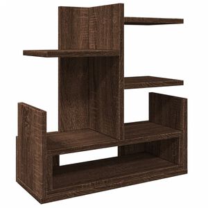 vidaXL Organizator za pisalno mizo rjavi hrast 49x20x52,5 cm inž. les