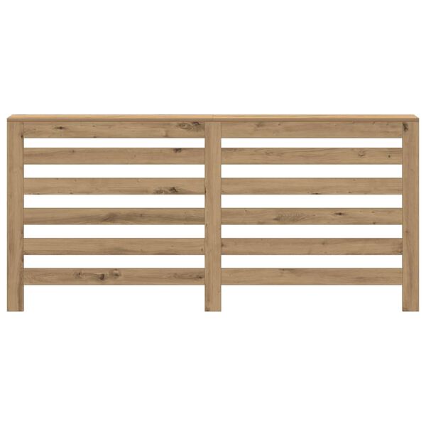vidaXL Pokrov za radiator hrast 175x20x82 cm inženirski les