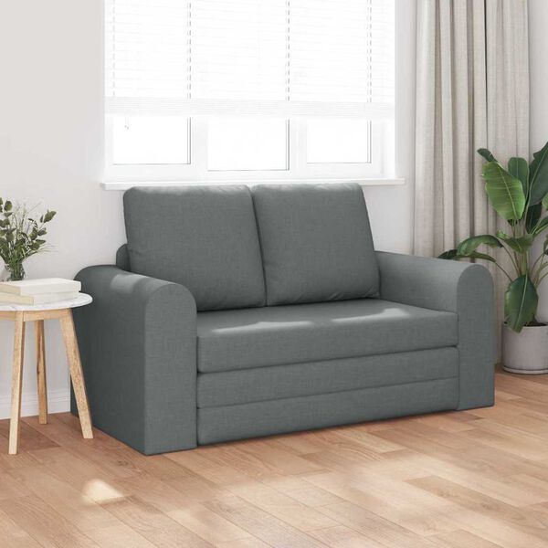 vidaXL Sofa postelja 60cm Temno siva blago