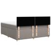 vidaXL Box spring postelja z vzmetnico taupe 180x200 cm blago