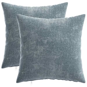 vidaXL Prevleka za blazino 2 kos HEERLEN Svetlo modra 35 x 35 cm