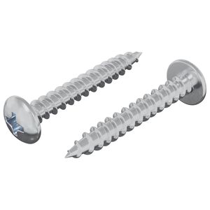 vidaXL Lesen vijak 2 kos Srebrna M4 x 28 mm elezo