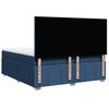 vidaXL Box spring postelja z vzmetnico modra 180x200 cm blago