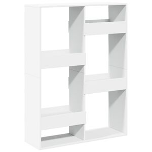 vidaXL Pregrada za prostor bela 100x33x135 cm inženirski les