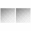 vidaXL Stopnice 2 kos 50 x 50 cm srebrna Aluminij Kvadrat