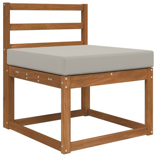 vidaXL Zunanja blazina za kavč Siva 60 x 60 x 8 cm Poliester