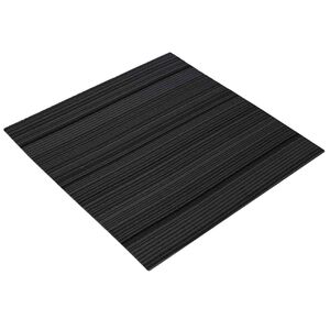 vidaXL Preproga plo&scaron;čica Prugasta svetlo siva 50 x 50 cm 20 kos
